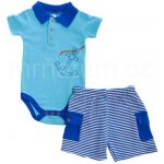 Soft Touch Kojenecká souprava body s krátkým rukávem a šortky Modré body + modré šortky Věk 0-3 – Zboží Dáma