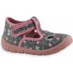 Befado 630P017 dívčí bačkorky šedé lišky – Zboží Dáma