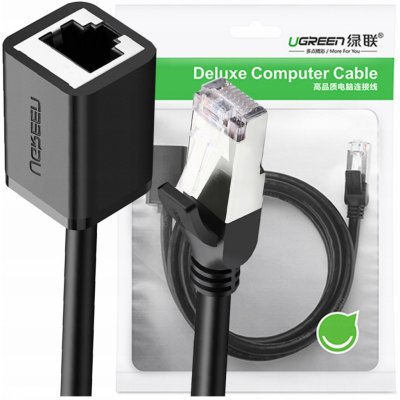 Ugreen NW112 Ethernet patch, RJ45 F/UTP Cat. 6 1000Mb/s, 1m, černý – Zboží Živě