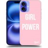 Pouzdro a kryt na mobilní telefon Apple Picasee silikonový černý obal pro Apple iPhone 16 Plus - Girl power