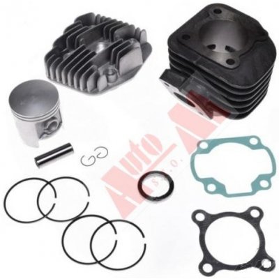 válec motoru + hlava skútr 2T 70 ccm typ mot.: 1E40QMA/B vrt. 47 mm ,čep 12 mm – Sleviste.cz