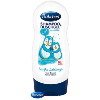 Bübchen Kids šampon a sprchový gel 2v1 Sensitiv Jemný Miláček 230 ml