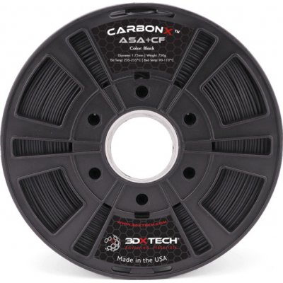 3DXTECH CARBONX ASA+CF černá 1,75 mm 750g – Zboží Živě