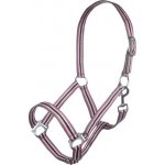 HKM Ohlávka Linz černá šedá bílé růžová – Zboží Dáma