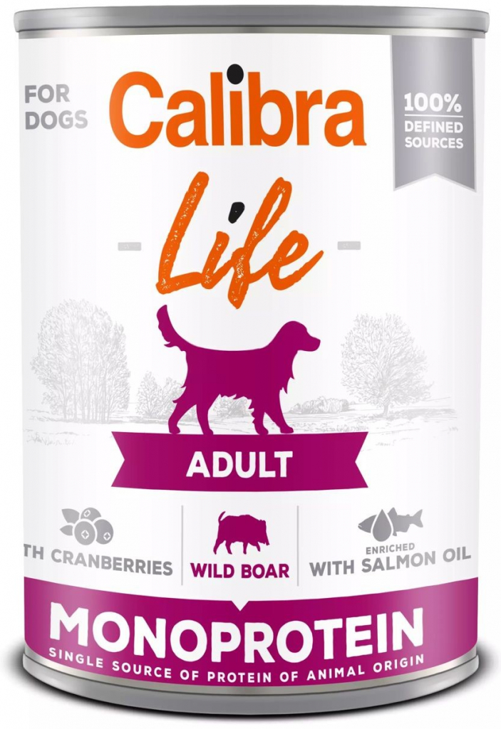 Calibra Life Dog Adult Wild Boar with Cranberries 400 g