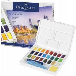 Faber Castell akvarelové barvy sada 24 barev