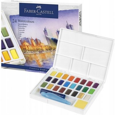 Faber Castell akvarelové barvy sada 24 barev – Sleviste.cz