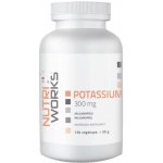 NutriWorks Potassium 300 mg 120 kapslí – Hledejceny.cz