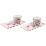 HOME ELEMENTS Espresso set s podtácky Růže 2 x 65 ml – Zbozi.Blesk.cz