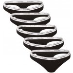 Calvin Klein 5PACK dámská tanga (QD5221 UB1) černá – Hledejceny.cz