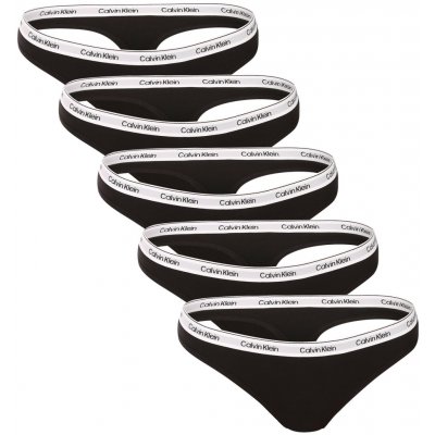 Calvin Klein 5PACK dámská tanga (QD5221 UB1) černá – Hledejceny.cz