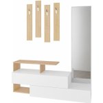 ASIR Předsíňová stěna RAMDA bílá dub – Zboží Dáma