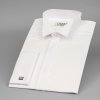 Pánská Košile AMJ pánská košile dlouhý rukáv do fraku na manžetové knoflíčky JDA018FR bílá