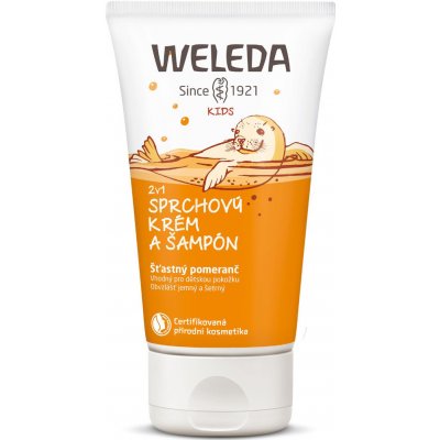 Weleda 2v1 sprchový krém a šampon Šťastný pomeranč 150 ml