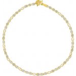 SILVEGO Zlatý náramek Valentino ze žlutého a bílého zlata s broušenými a hladkými očky - 2 mm FNN1539BGYW – Sleviste.cz