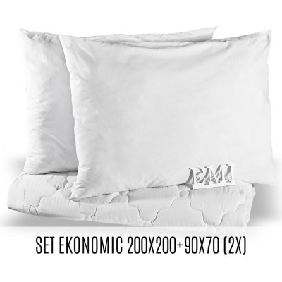 EMI Set manželské přikrývky a polštářů Ekonomic 200x200 2x70x90 – Hledejceny.cz