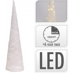 Sezónkovo Vánoční stromek s LED a časovačem bílý 80 cm