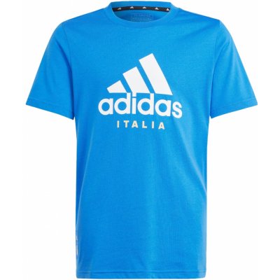 adidas dětské fotbalové tričko Itálie 2024 Tee modré
