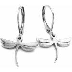 Steel Jewelry Náušnice vážky z chirurgické oceli NS230921 – Zboží Mobilmania