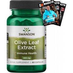 Swanson Olivové List Olive Leaf Extract 500 mg 60 kapsułek