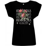 Tričko s potiskem Jedinečná divoká růže od roku 1986 dámské Černá – Hledejceny.cz