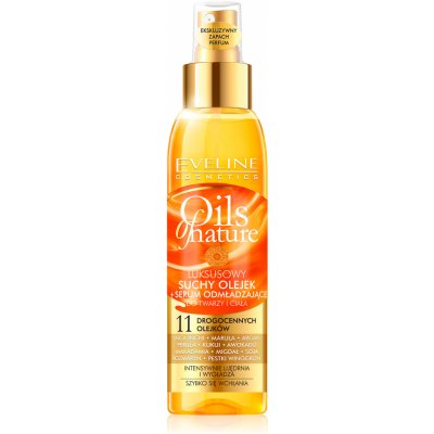 Eveline Cosmetics Oils of nature luxusní suchý olej s o mlazujícím sérem na tvář i tělo 125 ml