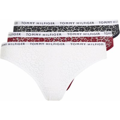 Tommy Hilfiger Dámské kalhotky Lace 3Pack UW0UW045130WE Bílá – Zboží Mobilmania