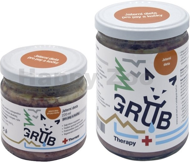 GRUB BARF Therapy jaterní dieta a kočky 220 ml