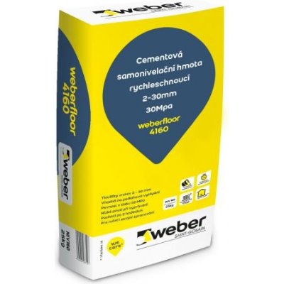Weberfloor 4160 samonivelační cementová hmota 25kg – Zboží Mobilmania