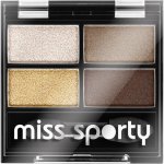 Miss Sporty Studio Colour Quattro Eye Shadow oční stíny 413 100% Golden 3,2 g – Zboží Dáma