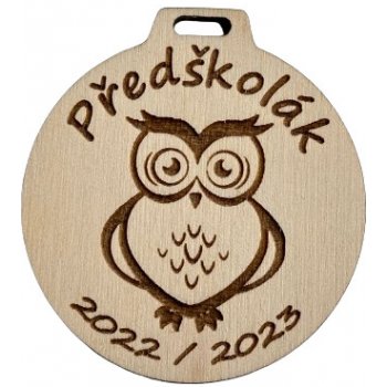 DCH Dřevěná medaile Předškolák