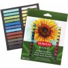 Křída a uhel DERWENT Křídy Academy Soft Pastels hranaté barevné křídybalení 24 ks 98216