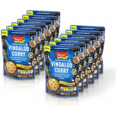 SWAD hotové indické omáčky Vindaloo Curry 12 x 250 g – Zboží Mobilmania