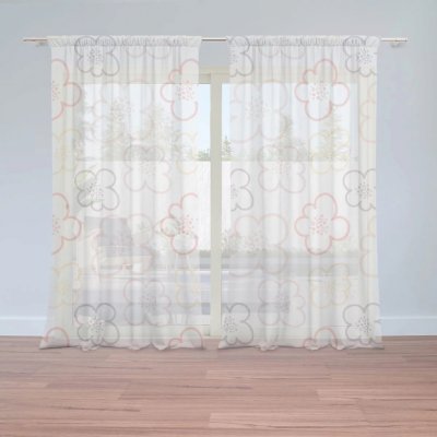 Záclony Dětské kvítí: 2 ks - 150x250 cm - Sablio – Hledejceny.cz