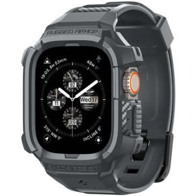 Spigen Rugged Armor Pro Dark Gray Apple Watch Ultra 2/1 49mm ACS07390 – Zboží Živě