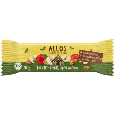 Allos Ovocná tyčinka jablko vlašský ořech bio 40 g – Hledejceny.cz