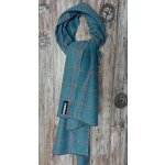 Vlněná šála světle modrá modrá – Zboží Dáma