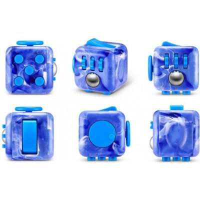 Antistresová kostka Zuru Fidget Cube modrý mramor