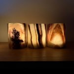 Svícen z aragonitu na čajovou svíčku - válec 9,5 cm Varianta: Woodsy kolekce – Zboží Dáma