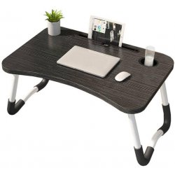 Stolek na notebook Verk Skládací stolek pod notebook - 60 x 27 x 40 cm - černý (06230_CZ)