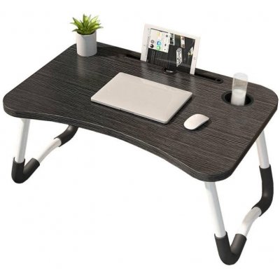 Stolek na notebook Verk Skládací stolek pod notebook - 60 x 27 x 40 cm - černý (06230_CZ)