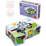 Dino obrázkové kostky Doprava 6 kostek – Zboží Dáma