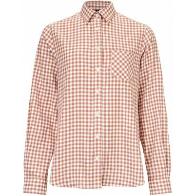 Vlnka Dámská flanelová košile s Merino vlnou káro hnědá – Zboží Dáma Vlnka Dámská flanelová košile s Merino vlnou káro hnědá – Zboží Dáma