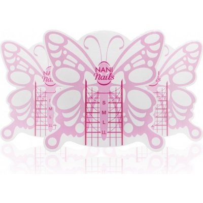 NANI šablony na nehty Butterfly Short 100 ks – Zboží Mobilmania