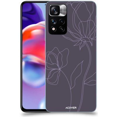 Pouzdro ACOVER Xiaomi Redmi Note 11 Pro+ 5G s motivem Line Flower II – Zboží Mobilmania