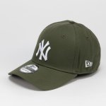 New Era 39THIRTY MLB League Essential New York Yankees Olive White – Zboží Dáma