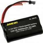 Amewi Trade GmbH Li-Ion baterie 2S 7,4V 3000mAh SM/HBX – Zboží Dáma