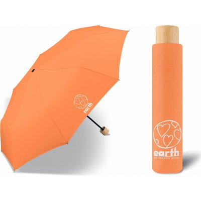 Earth Super Mini papaya dámský skládací deštník oranžový