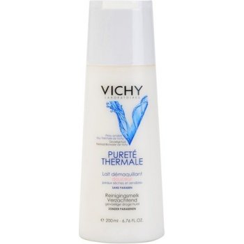 Vichy Purete Thermale odličovací mléko pro suchou a citlivou pleť 200 ml