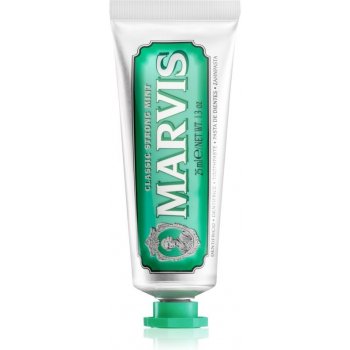 Marvis Classic Strong Mint zubní pasta bez fluoridu 25 ml